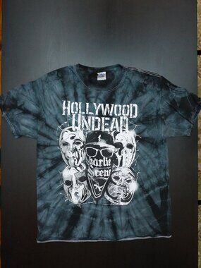 Hollywood Undead Band Tie Dye T-Shirt Mens Unisex Size L Large